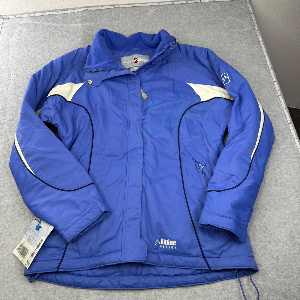 Alpine Design Insulated Ski Jacket Blue White Winter Performance Women's S - Picture 6 of 12